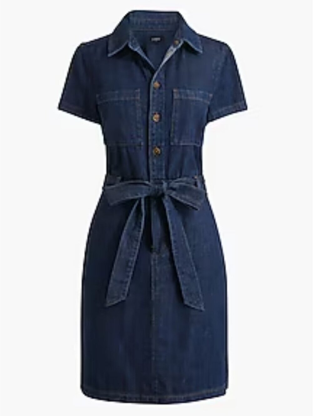 Like New | J.Crew | 0 | Denim Utility Button Front Mini Dress
